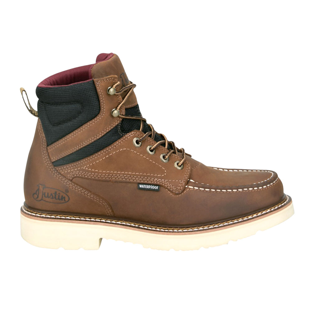 Shop Brown Mens Hardwire 6 Inch Waterproof Soft Toe Work Boots