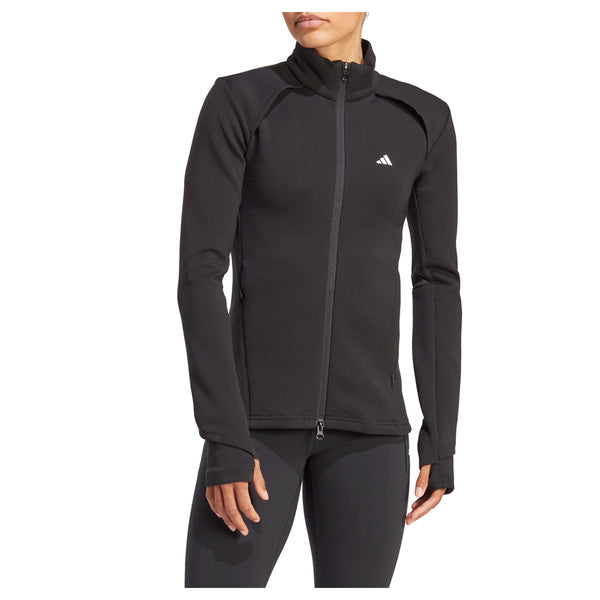 Shop Black Womens adidas Training Full Zip Jacket – Shoebacca
