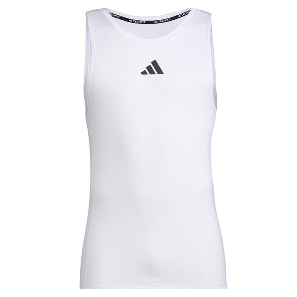 efu EATHER SLEEVELESS TOP ホワイトF Fast-Dry Bodybuilding Workout Stringer - White – Jed North