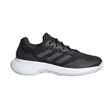 adidas Gamecourt 2 Black/Silver Womens Shoes Black 10.5