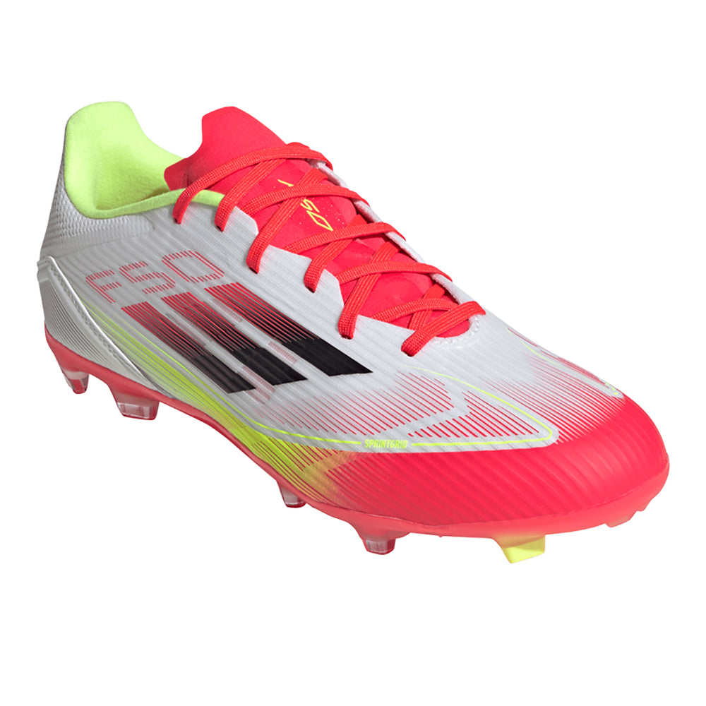 Shop White Mens F50 League Firm Ground/Multi Ground Soccer Cleats