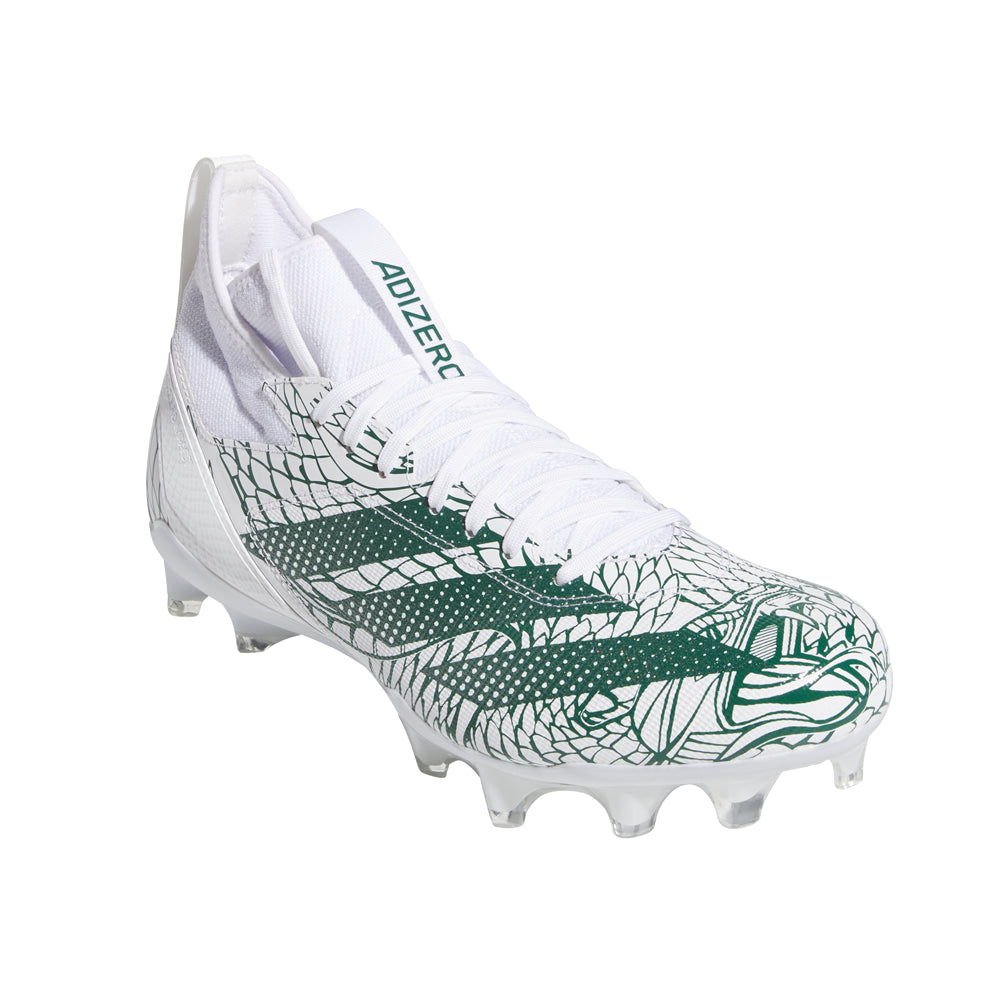 Shop Green, White Mens Adizero Impact Exotic Speed Football