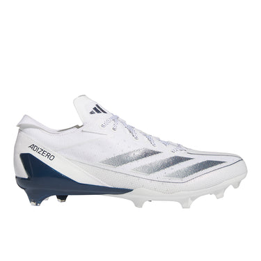 adidas Men's Adizero Electric Football Cleats - Cloud White/Team Navy Blue/Cloud White / 13.5 adidas Men's Adizero Electric Football Cleats - Cloud White/Team Navy Blue/Cloud White / 13.5