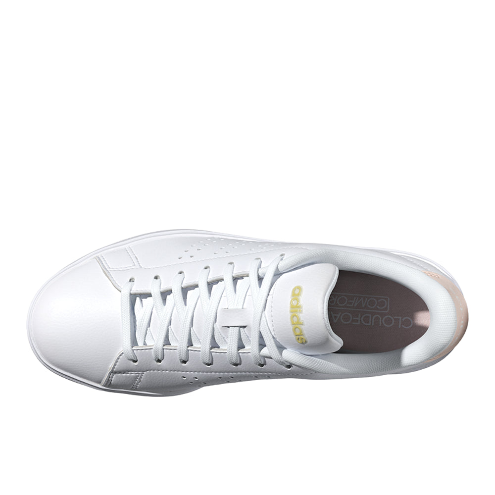 Shop White Womens Advantage 2.0 Lace Up Sneakers – Shoebacca