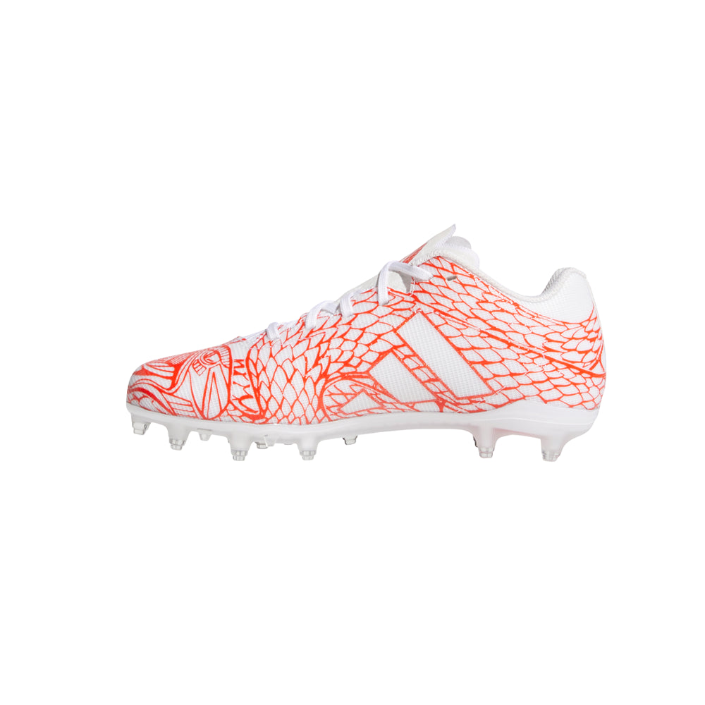 Shop Orange, White Boys Adizero Electric.2 Football Cleats