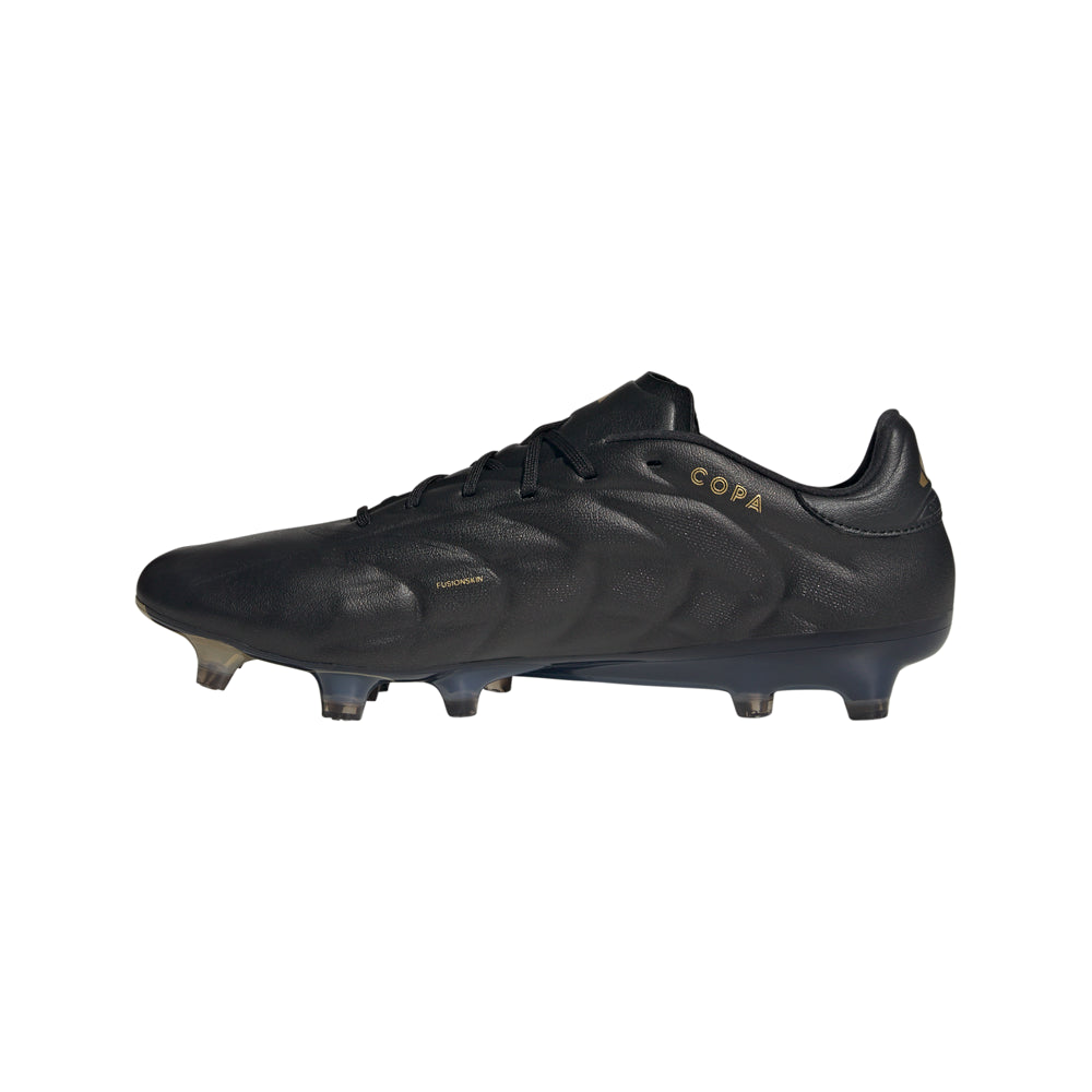 adidas Copa Pure 2 Elite FG Firm Ground Soccer Cleats, Black/Carbon/Gold / 8