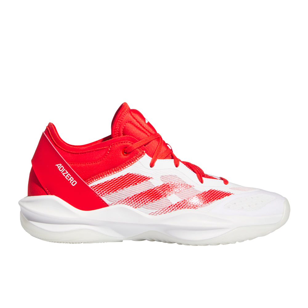 adidas Adizero Select 2.0 Low Shoes - Unisex - Cloud White / Red / Cloud White - 18 adidas Adizero Select 2.0 Low Shoes - Unisex - Cloud White / Red / Cloud White - 18