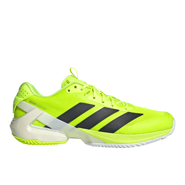 adidas Men's Adizero Ubersonic 5 Clay Tennis Shoes, Lucid Lemon/Black/White, Size 11