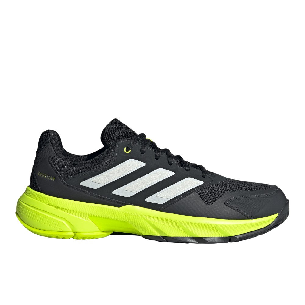 Shop Black, Yellow Mens CourtJam Control 3 Tennis Shoes – Shoebacca