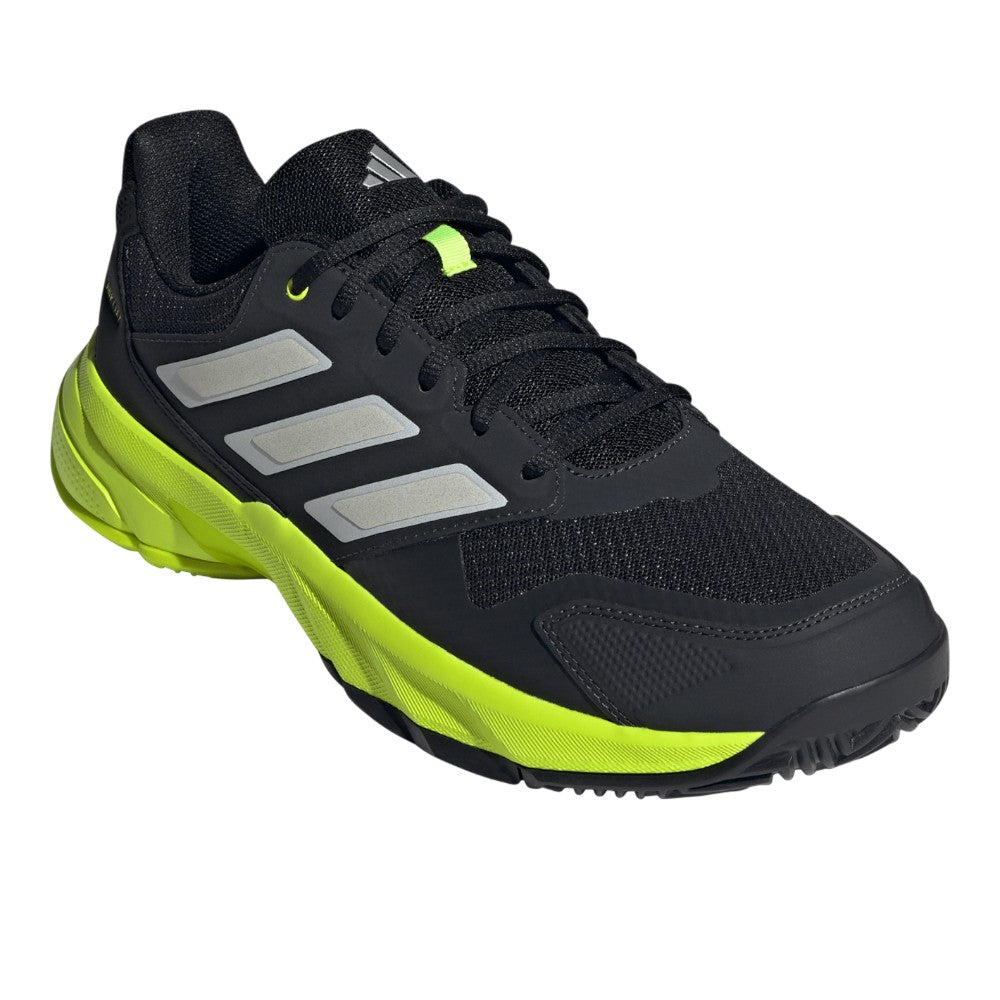 Shop Black, Yellow Mens CourtJam Control 3 Tennis Shoes – Shoebacca