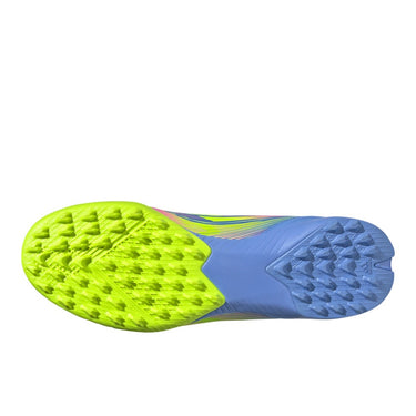 adidas F50 League Mid-Cut Turf Soccer Shoes - Women's - Blue Fusion / Lucid Lemon / Lucid Pink
