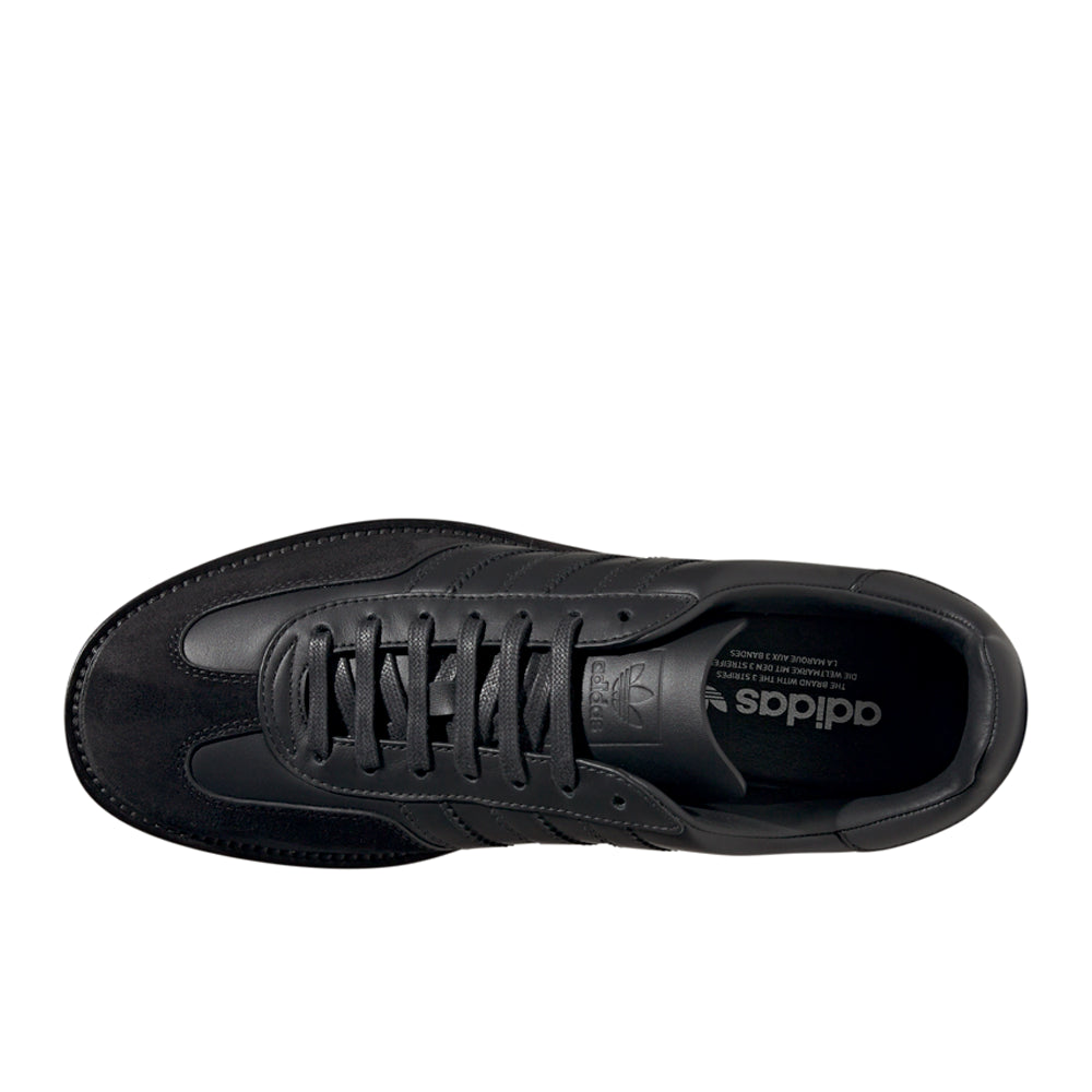 Shop Black Mens Gazelle Indoor Made In Italy Lace Up Sneakers