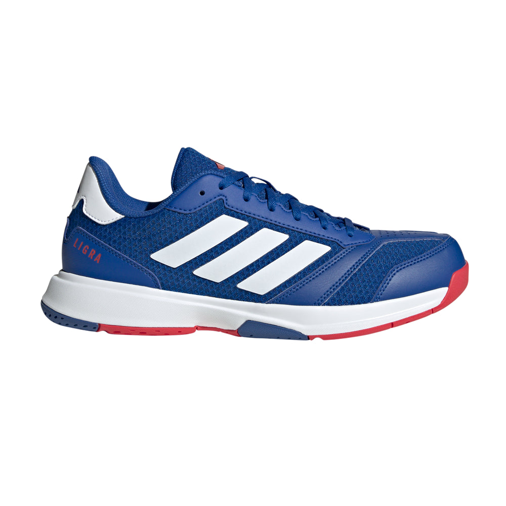 adidas Men's Ligra 8 Indoor Sneaker Blue / 8 adidas Men's Ligra 8 Indoor Sneaker Blue / 8