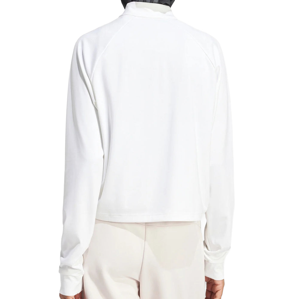 Shop White Womens Train Essentials Minimal Branding Quarter Zip