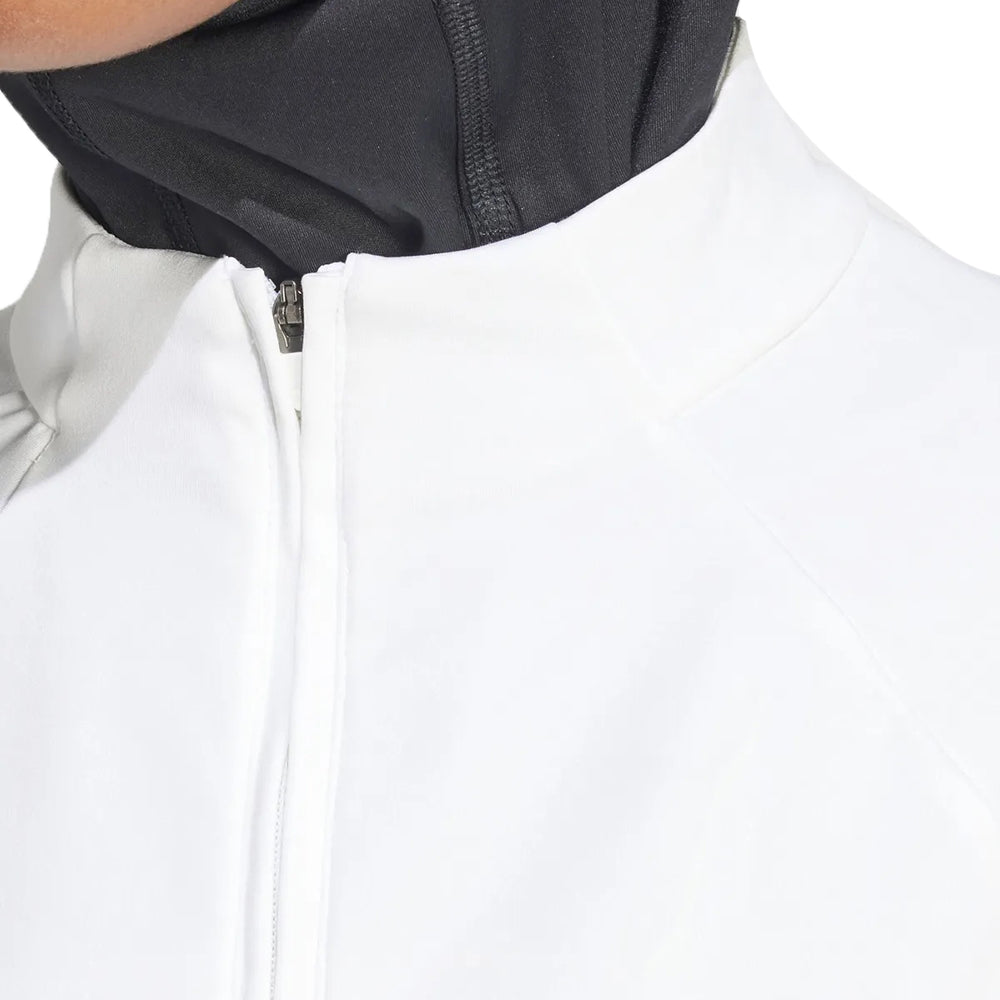 Shop White Womens Train Essentials Minimal Branding Quarter Zip