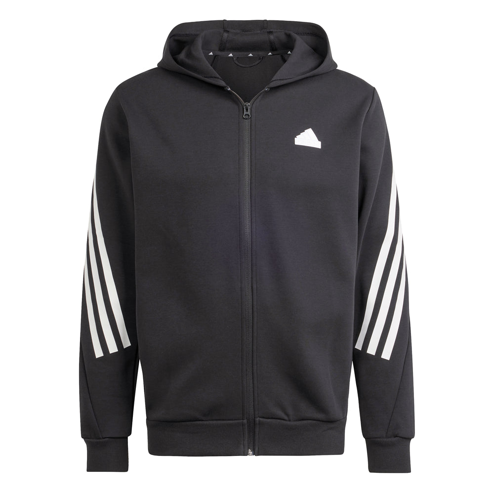 Shop Black Mens Future Icons 3-Stripes Full Zip Hoodie – Shoebacca