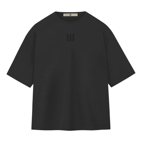 Shop Black Mens Fear Of God Athletics Mock Neck 3/4 Sleeve T