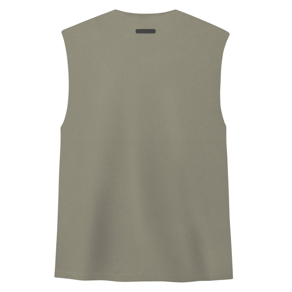 Shop Beige Mens Fear Of God Athletics Muscle Crew Neck Tank Top – Shoebacca
