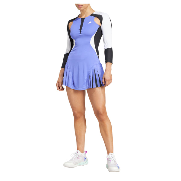 Shop Blue Womens Tennis Pro AEROREADY Long Sleeve Premium Dress – Shoebacca