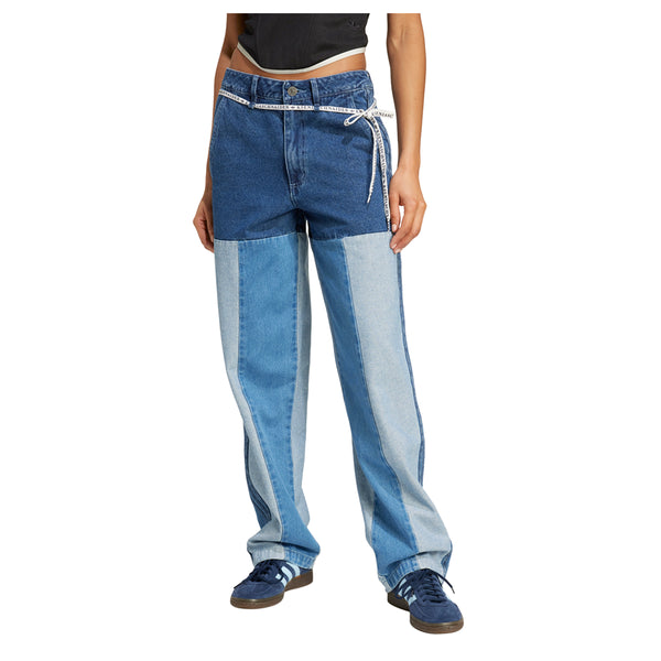 Shop Blue Womens Ksenia Patchwork Straight Leg Jeans – Shoebacca