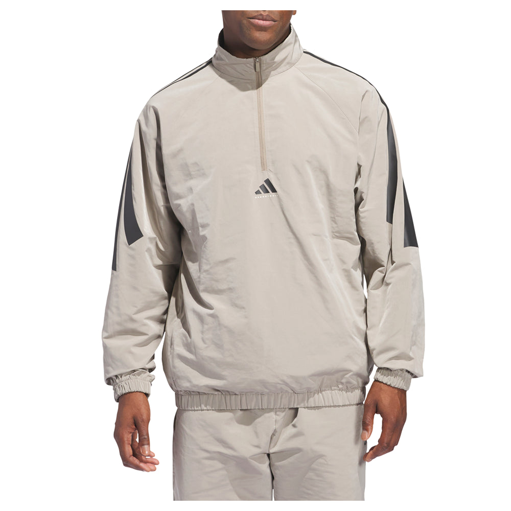 Shop Beige Mens Basketball Woven Half-Zip Sweater – Shoebacca