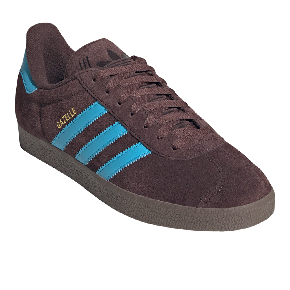 adidas gazelle silver green womens adidas Gazelle 'Shadow Brown Sky Rush'