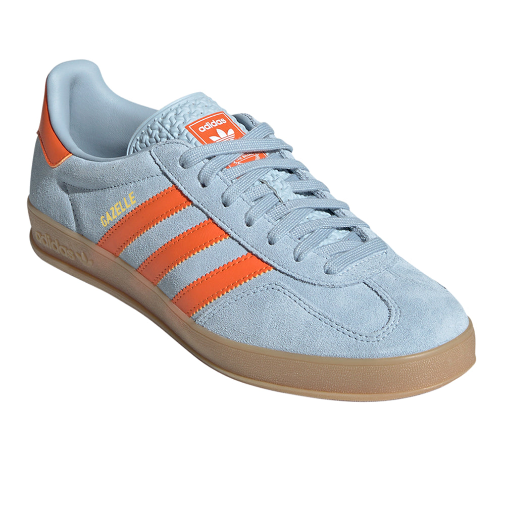 Shop Blue Mens Gazelle Indoor Lace Up Sneakers – Shoebacca
