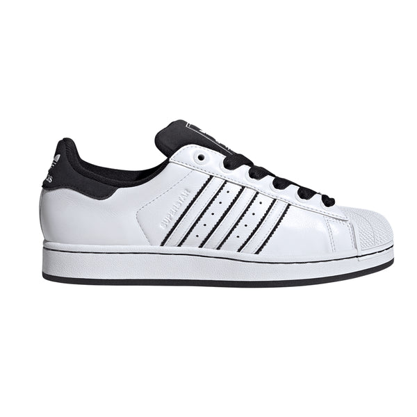 adidas Men's Superstar II Shoes, Size 9, White/White/Black