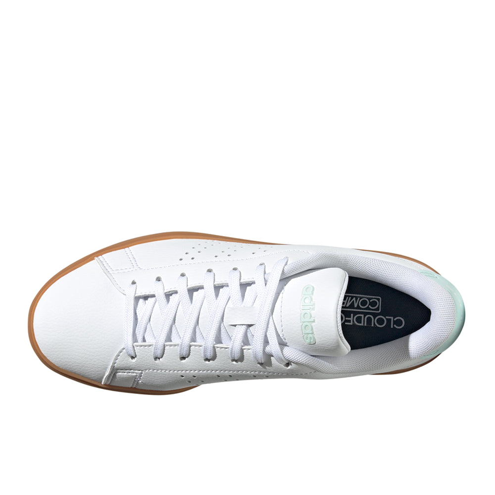 Shop White Womens Advantage 2.0 Lace Up Sneakers – Shoebacca