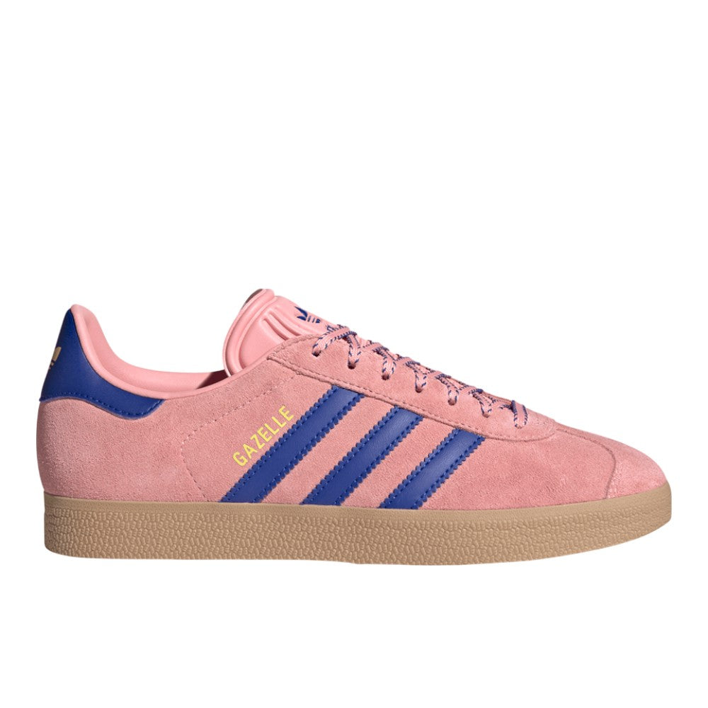 Shop Pink Womens Gazelle Indoor Lace Up Sneakers – Shoebacca
