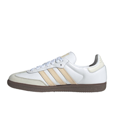 adidas Originals Samba OG Women's Ftwr White/Sand Strata/Off White Shoes, Size: 5