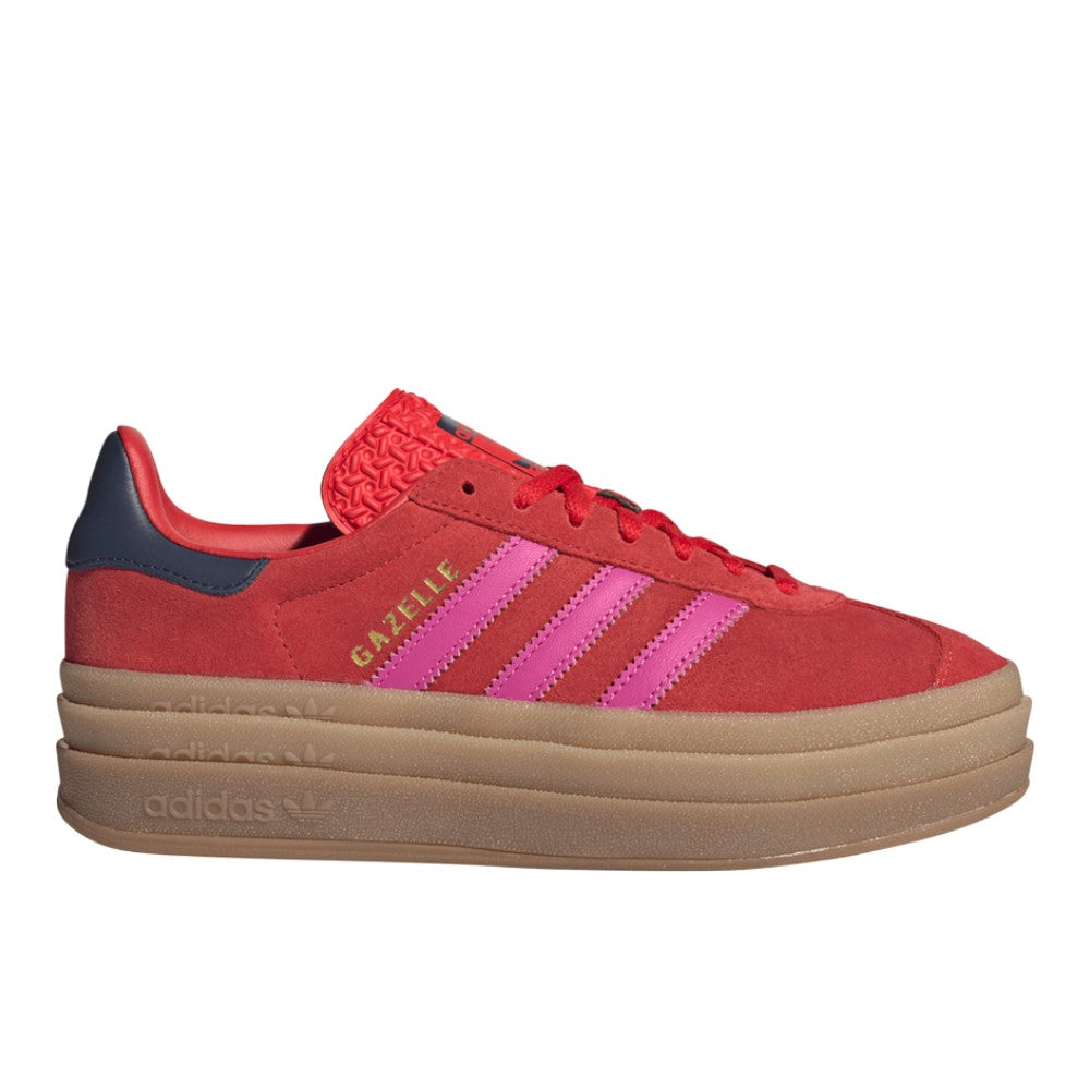 Shop Red Womens Gazelle Bold Lace Up Sneakers Shoebacca Shop Red Womens Gazelle Bold Lace Up Sneakers Shoebacca