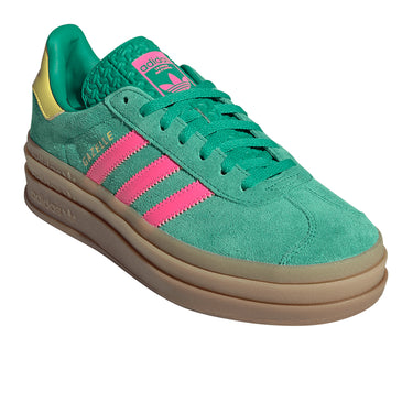 adidas Originals Gazelle Bold Women's Court Green/Lucid Pink/Pure Sulfur Shoes, Size: 9 adidas Originals Gazelle Bold Women's Court Green/Lucid Pink/Pure Sulfur Shoes, Size: 9