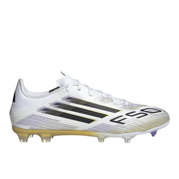 Shop White Mens F50 League Firm Ground/Multi Ground Soccer Cleats