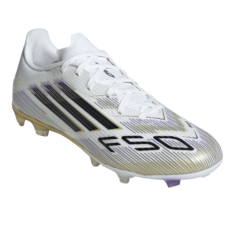 Shop White Mens F50 League Firm Ground/Multi Ground Soccer Cleats