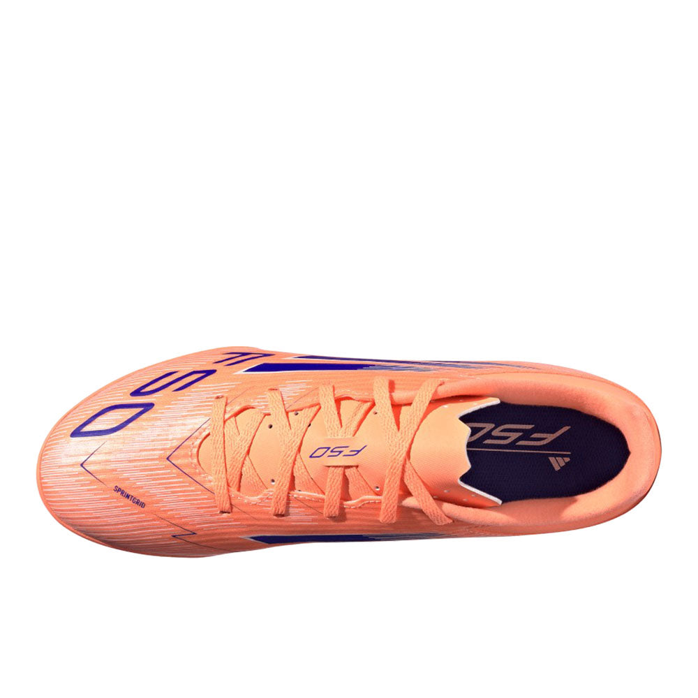 adidas F50 Club Turf Soccer Shoes - Beam Orange/Lucid Blue