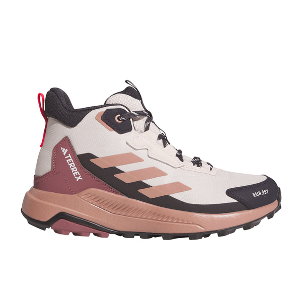 Shop Pink Womens Terrex Anylander Mid RAIN.RDY Hiking Shoes