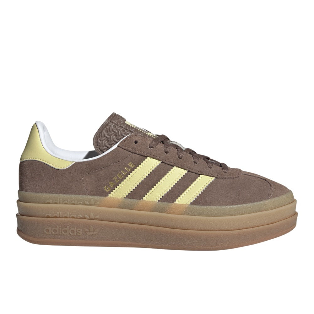 Shop Brown Womens Gazelle Bold Lace Up Sneakers Shoebacca Shop Brown Womens Gazelle Bold Lace Up Sneakers Shoebacca