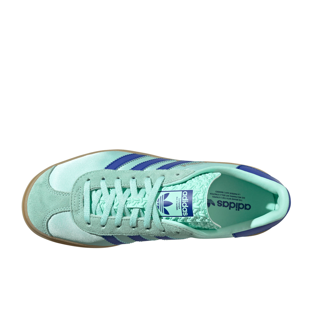 Shop Blue Womens Gazelle Bold Lace Up Sneakers – Shoebacca