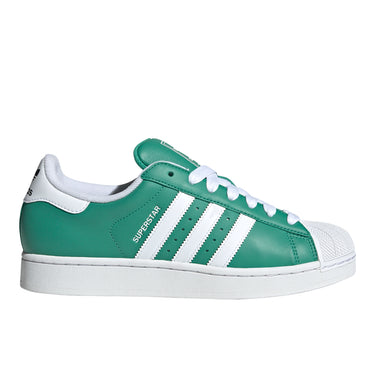 adidas Superstar II Shoes - Men's - Semi Court Green / Cloud White