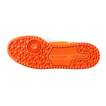 adidas Forum Low CL Shoes - Men's - Cloud White / Real Gold / Orange