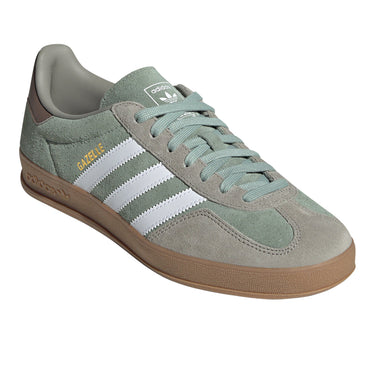 adidas Originals Mens Gazelle Indoor - Shoes Silver Pebble/Silver Green/White Size 10.5 adidas Originals Mens Gazelle Indoor - Shoes Silver Pebble/Silver Green/White Size 10.5