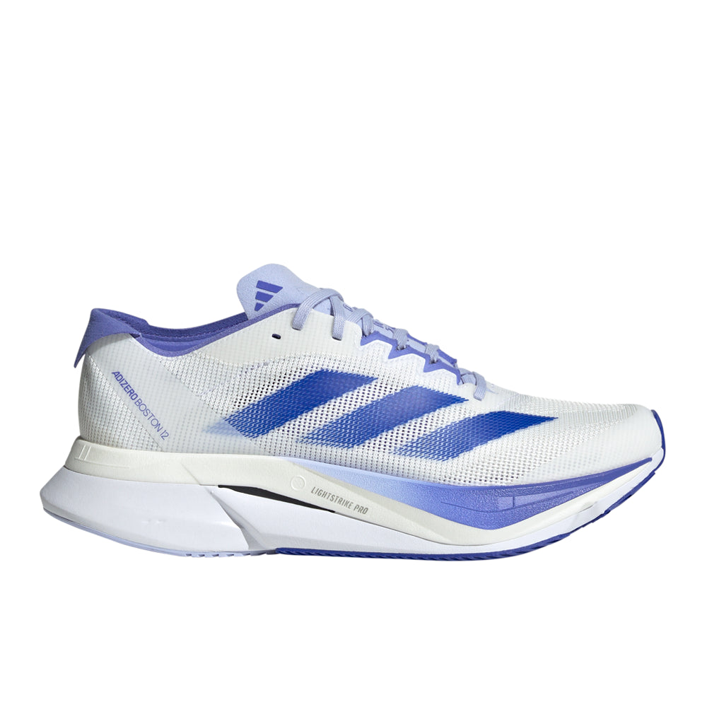 Shop Blue, White Womens Adizero Boston 12 Running Shoes – Shoebacca