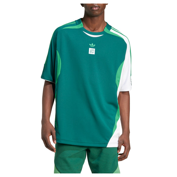 Shop Green Mens NTS Radio Crew Neck 3/4 Sleeve Soccer Jersey