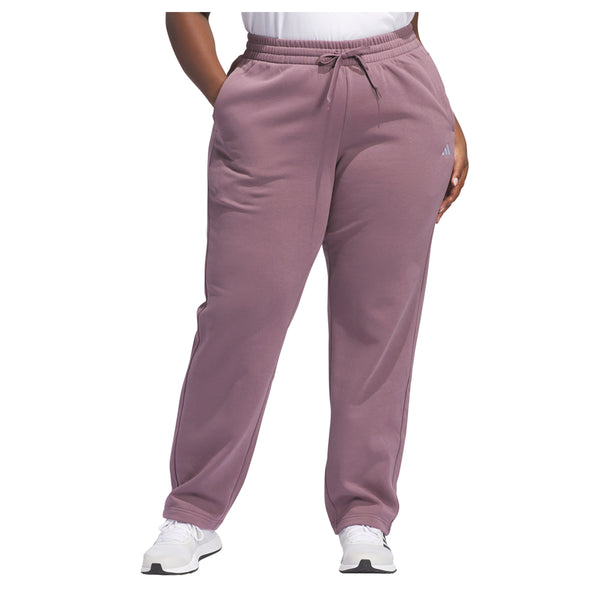 Shop Purple Womens Essentials Logo Fleece Drawstring Pants (Plus