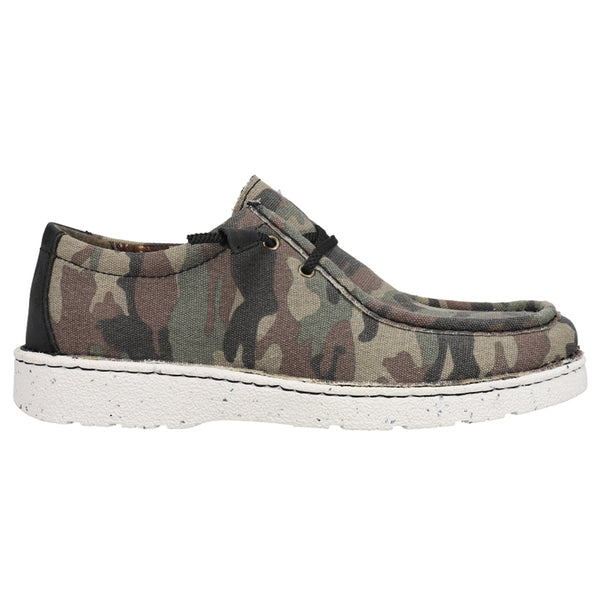 Justin Men\'s Hazer Camo Print Casual Lace-Up Slip On Shoes - Moc Toe JM316 Justin Men main image 3