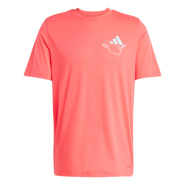 Shop Red Mens Pickleball Served Graphic Crew Neck Short Sleeve