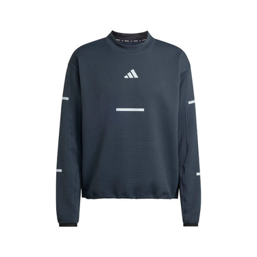 Shop Black Mens Adi365 Running CLIMAWARM Crew Neck Sweatshirt – Shoebacca