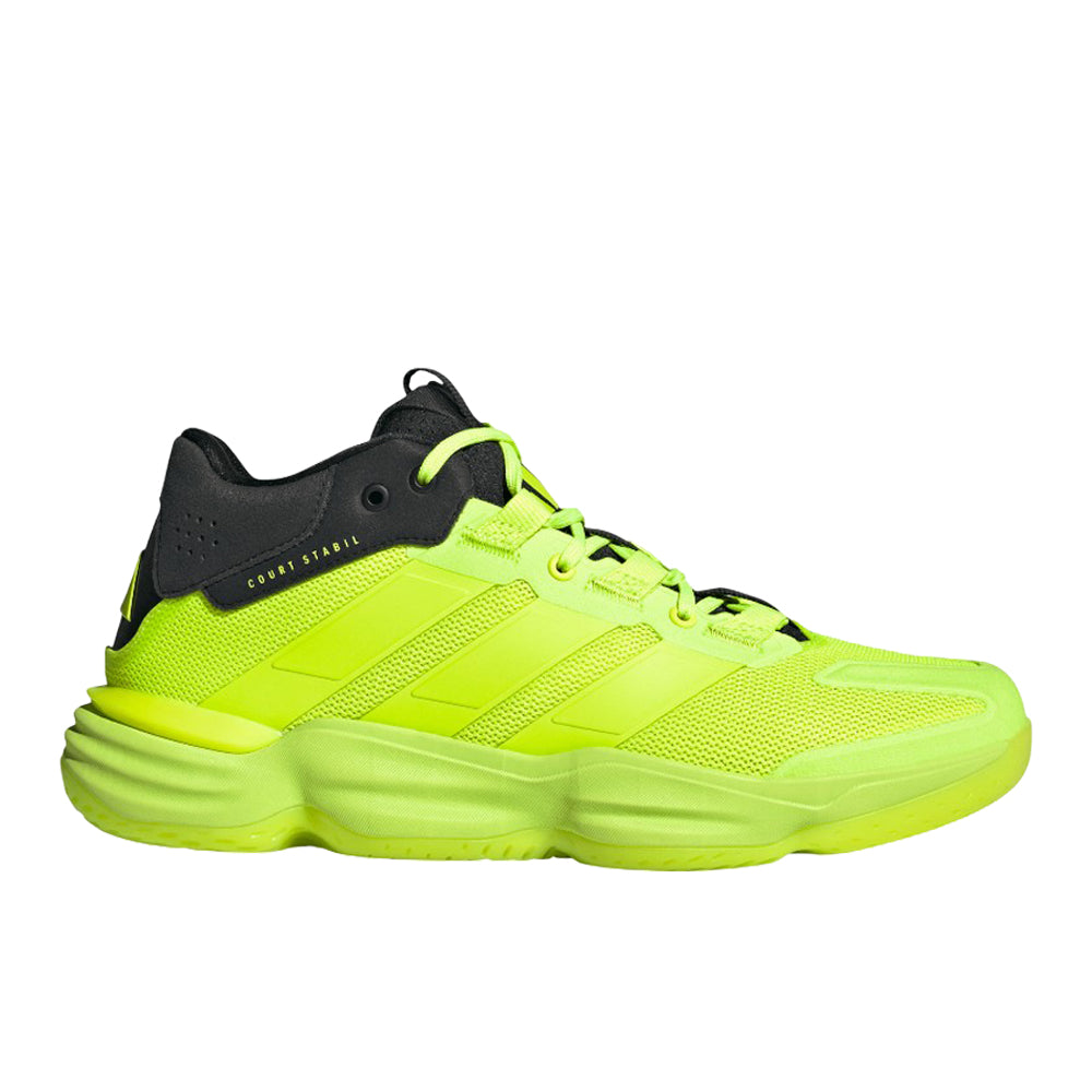 adidas Court Stabil Indoor Shoes - Men's - Lucid Lemon / Lucid Lemon / Core Black