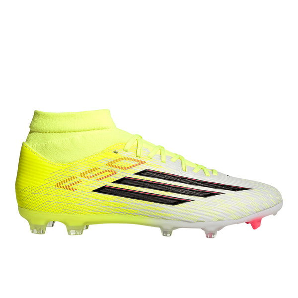 Shop Yellow Mens F50 League Mid Cut Firm Ground/Multi Ground
